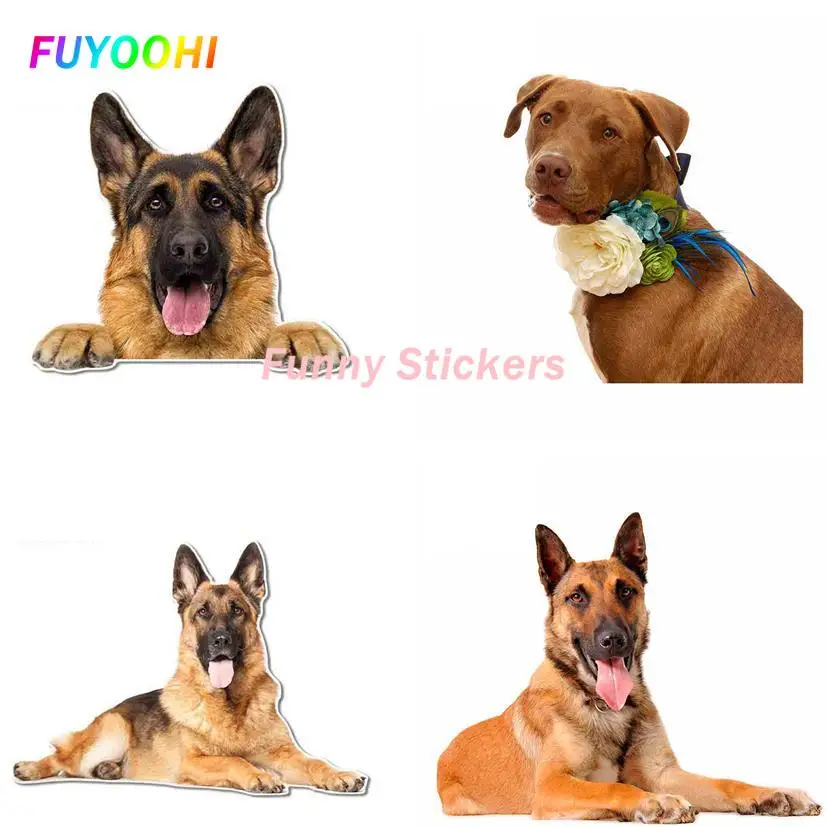 Fuyoohi Play Stickers Per Pastore Belga Malinois Police Rescue Guard Dog Graphics Funny Bumper Wall Laptop Decalcomanie Car Decor