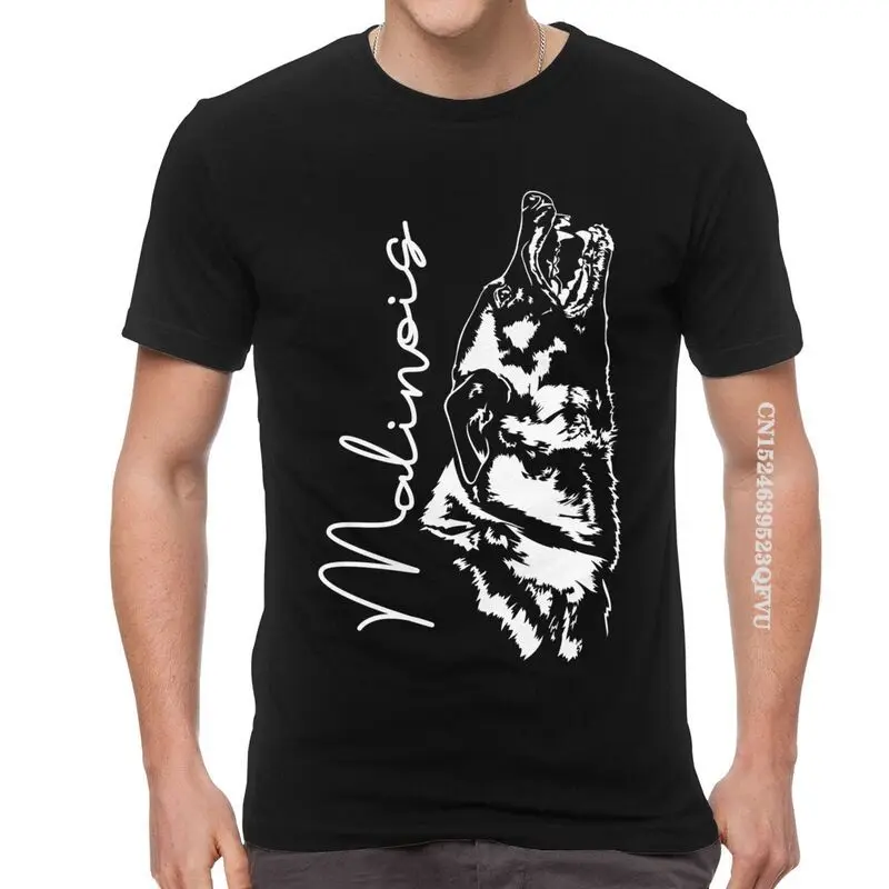 Maglietta Per Ritratto Di Cane Belgi Malinois Uomo Uomo Maglietta Mechelaar Pet Pastore Cane Magliette Cotone T-Shirt Oversize Top Abiti