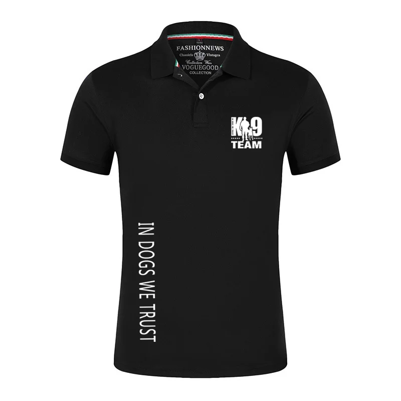 Trainer K9 Team K9 Unit Malinois 2023 Uomo Summer Style Leisure Comfort Traspirante Manica Corta Polo Business Top Clothes
