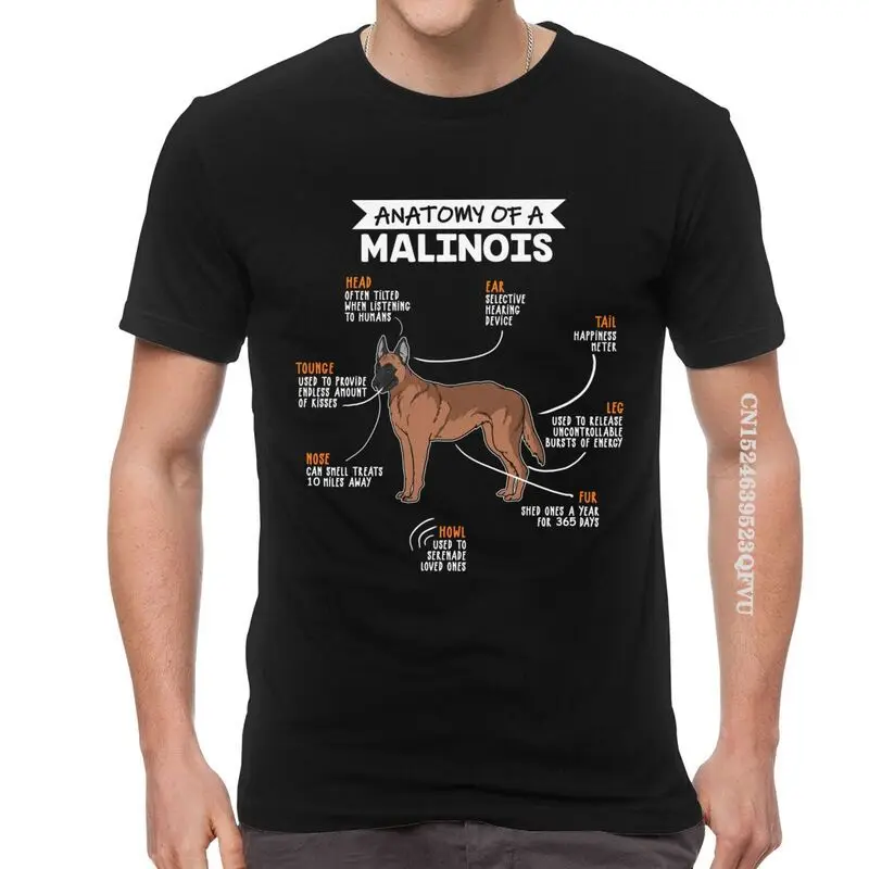 Maglietta Anatomia Di Un Malinois Maglietta Stampata Oversize In Cotone Da Uomo Maglietta Da Uomo Proprietario Di Cane Pastore Belgi Maglietta Mechela