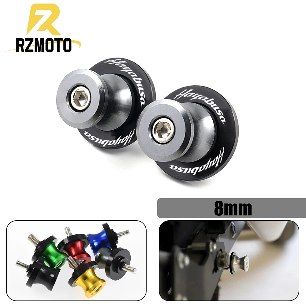 8Mm Per Suzuki Hayabusa Gsx1300R 1997-2022 Gsx 1300R 2021 2020 Cnc Moto Swingarm Bobine Slider Stand Accessori Per Viti