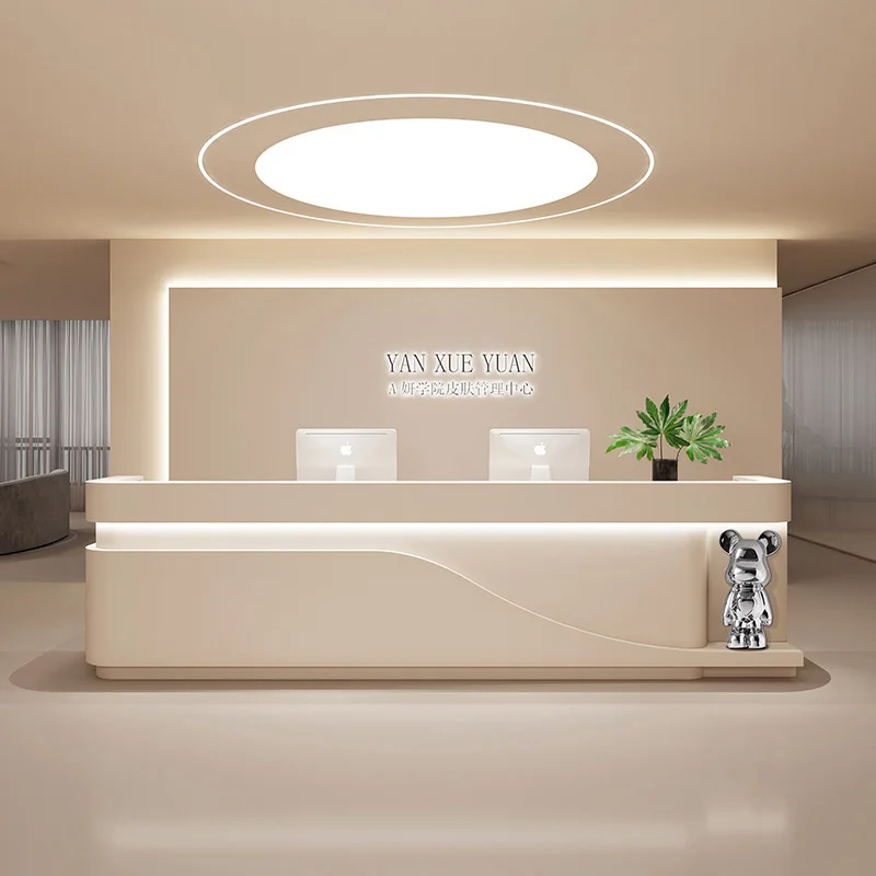 Scrivanie Per Ricevimenti Di Lusso Per Ufficio Scrittura Confortevole Studio Mobile Tavolo Da Cassiere Mobile Storage Schreibtisch Massivholz Mobili D