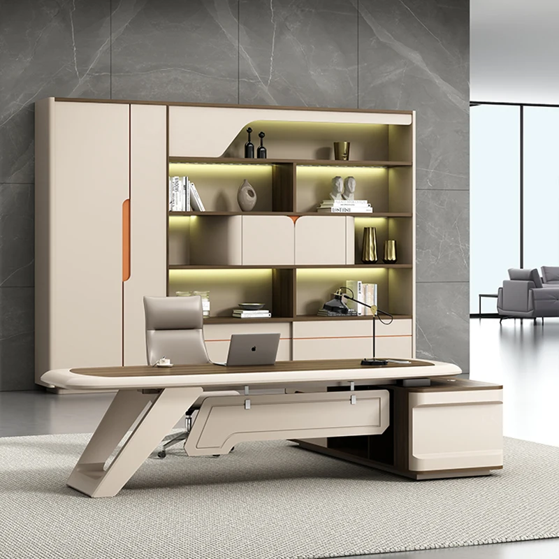 Studio Computer Desk Organizer Reception Luxury Executive Vanity Office Desk Cassetti Modern Mesa De Escritorio Desk Accessories