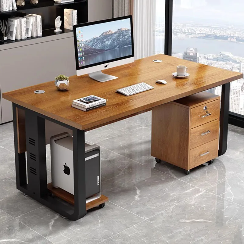 Computer Luxury Office Desk Cassetti School Makeup Desktop Banco Da Lavoro Scrivania Moderna Workflow Scvania Legno Furniture Hdh