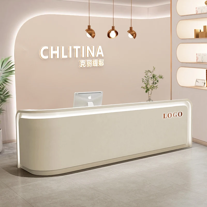 Ufficio Reception Salon Modern Luxury Console Table Computer Table Cashiers Gaming Scvania Con Cassetti Mobili Per Ufficio
