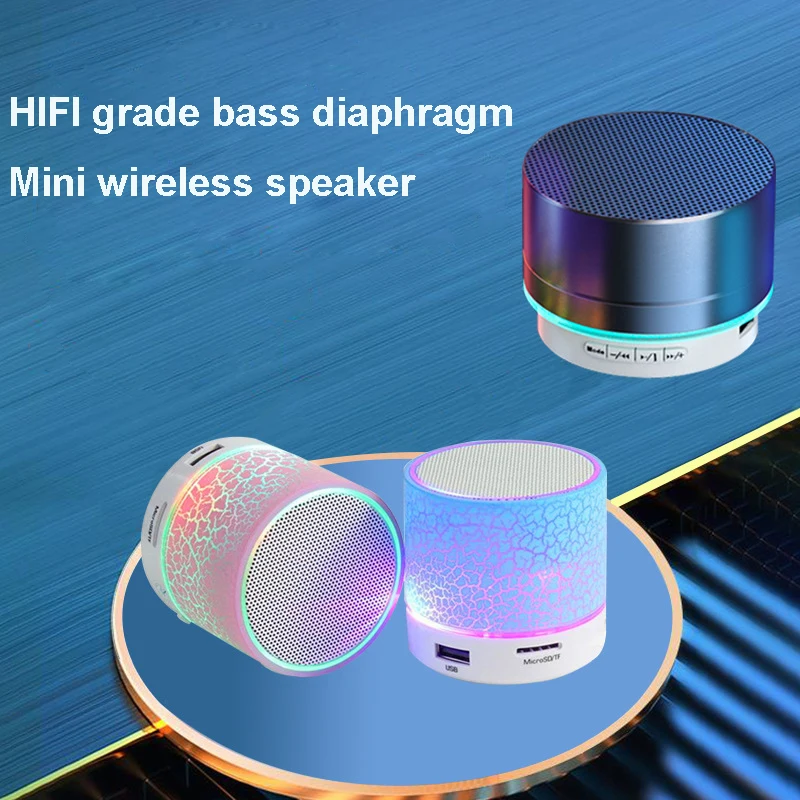 Altoparlante Bluetooth Mini Altoparlante Wireless Crack Led Tf Card Usb Subwoofer Portatile Mp3 Musica Colonna Audio Per Pc Cellulare