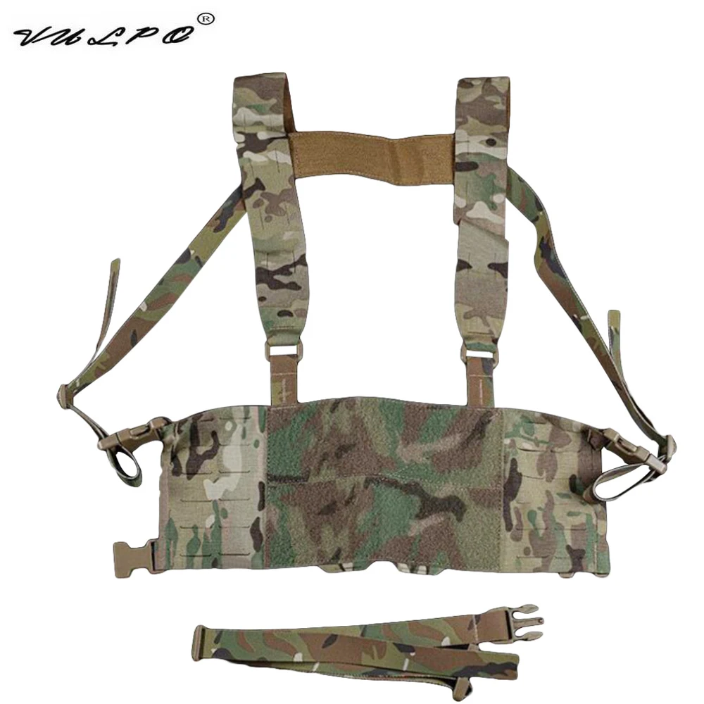 Vulpo Tactical Chest Rig Vest Military Combat Imbracatura Da Taglio Laser Leggera Molle Vest Caccia Airsoft Chest Hanging Vest