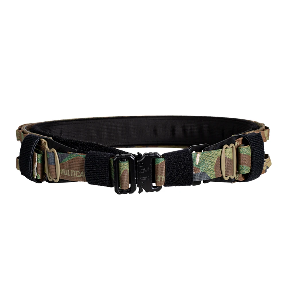 Dragon Edge Mens Cintura Da Combattimento Militare Leggera Tagliata Al Laser Softair 45Mm Molle Cobra Buckle Tactical Belt