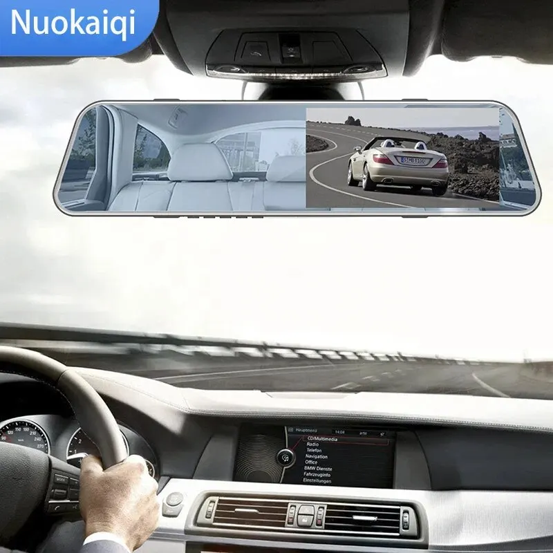 Car Dvr Dash Camera 1080P * 480P Mirror Dashcam Vista Posteriore Dual Lens Full Hd Cycle Recording Elettronica Per Auto Da 5.0 Pollici