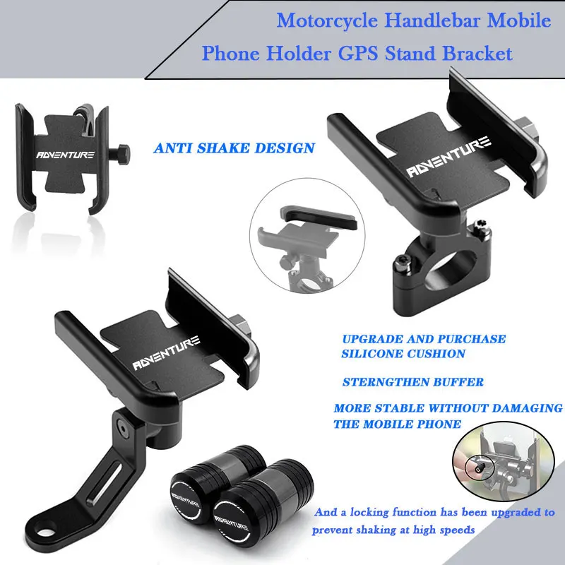 Per Ktm 390 760 890 1050 1090 1190 1290 Adventure Moto Manubrio Supporto Per Telefono Cellulare Supporto Gps Staffa E Tappi Per Valvole Per Pneumatici