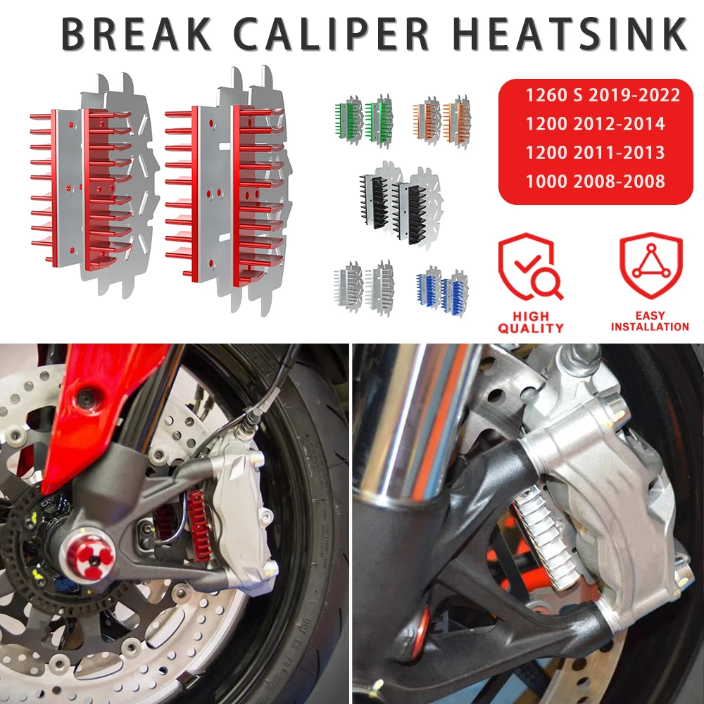Accessori Moto Pinza Freno Dissipatore Di Calore Piastra Di Rottura Radiatore Per Ktm Rc8 R Track 1190 Smr 450 Brembo M4 + Super Duke Gt