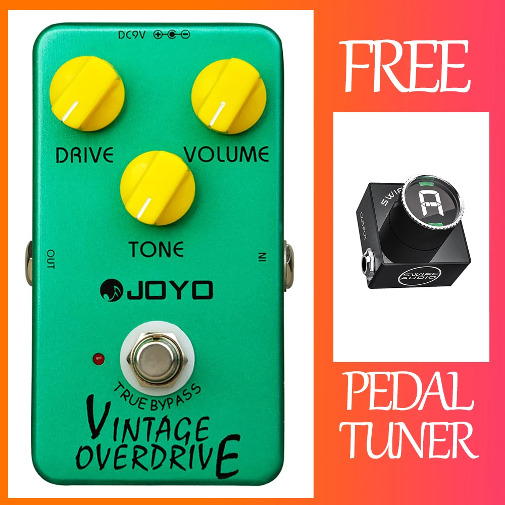 Joyo Jf-01 Vintage Overdrive Guitar Pedal Classic Tube Screamer Overdrive Guitar Effect Pedal True Bypass Accessori Per Chitarra
