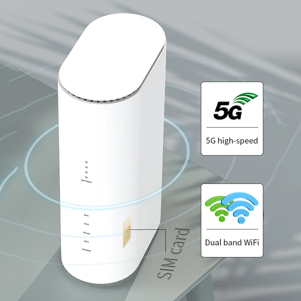 Router Wifi Con Slot Per Sim Card Router Hotsport Interfacce Di Rete Multiple Router 5G Antenne Multiple Integrate Per L'Home Office