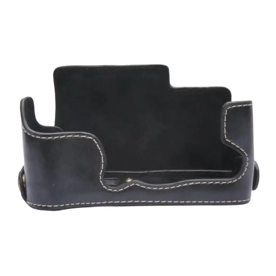 Custodia In Pelle Pu Per Fujifilm Fuji Xe3 X-E3 Mezza Copertura Del Corpo