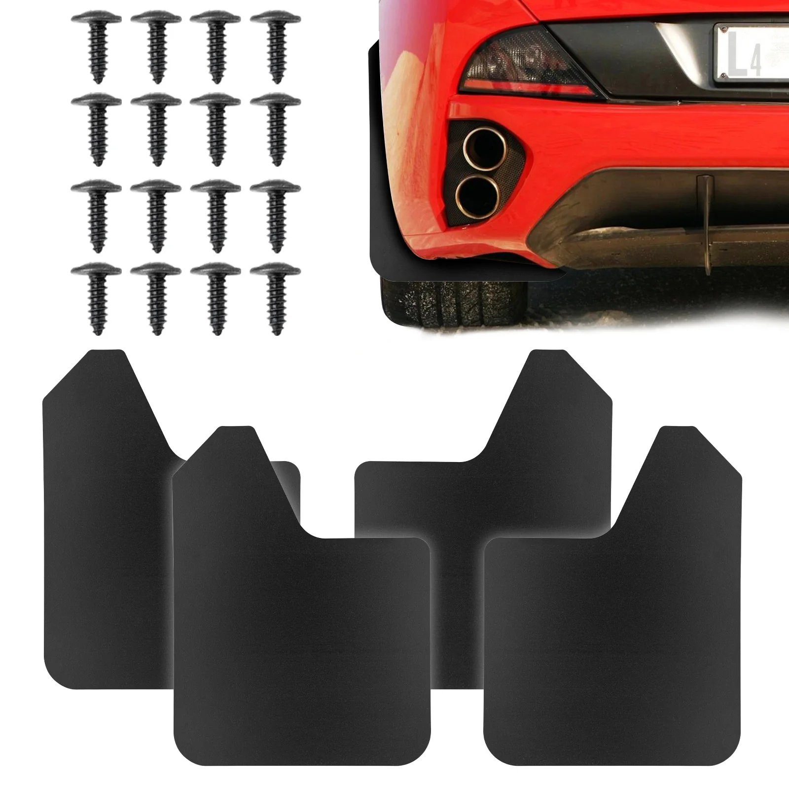 4Pcs Mud Flaps Mudflaps Splash Guards Fender Flares For Dodge Ram Pickup 1500 2500 3500 4500 5500 4000 Night Runner Trucks 4X4