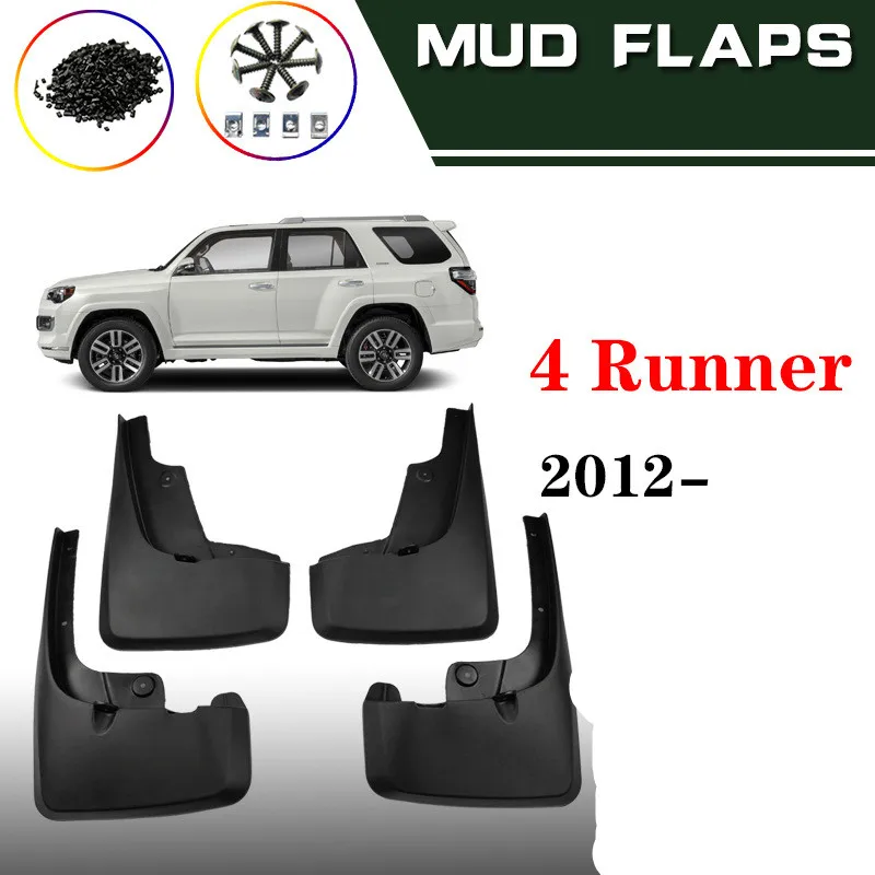 4Pcs Parafanghi Automatici Per Toyota 4Runner 4Runner 2014-2022 Paraspruzzi Pneumatici Anteriori Posteriori Paraspruzzi Paraspruzzi Parafanghi Ruota