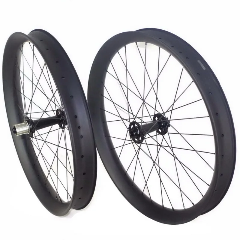 26Er Fatbike Ruote In Carbonio 65Mm Larghezza Snow Fat Tire Ruote Per Biciclette 11 12 Velocità Tubeless Ud 3K Matt 11S Xd Microspline