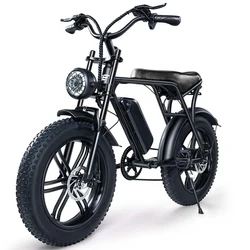 Eu Usa Warehouse Ready Stock Ouxi V8 Bici Elettrica 1000W 20 Pollici Fat Tire E-Bike 250W Bicicletta Elettrica Urbana 25 Km/H Fatbike Per Adulti