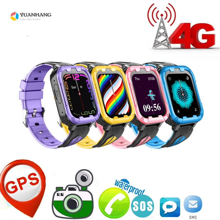Android 8.1 Whatsapp Smart 4G Video Voice Sos Call Camera Watch Studente Bambino Gps Wifi Traccia Individua Sim Card Phone Smartwatch