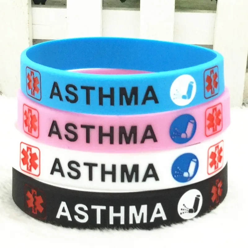 Parkinsons Asma Braccialetti Di Silicone Medical Alert Bracciali Con Stemmi E Sigle Per Gli Uomini Donna Sos Wristband Gioielli