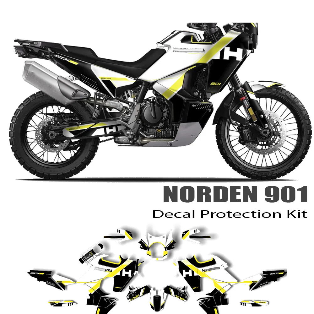 Norden 901 Kit Adesivi Moto Adesivo Antigraffio Decalcomania Accessori Di Protezione Per Husqvarna Norden 901 2022 2023