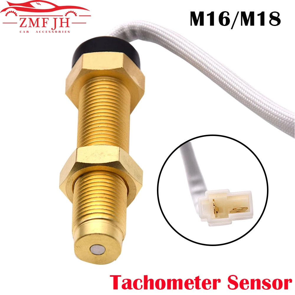 M16/M18 Sensore Contagiri Marine Car Motor Boat Tachimetro Magnetoelettrico Contagiri Trasmettitore Segnale Di Impulso Per Gas / Diesel