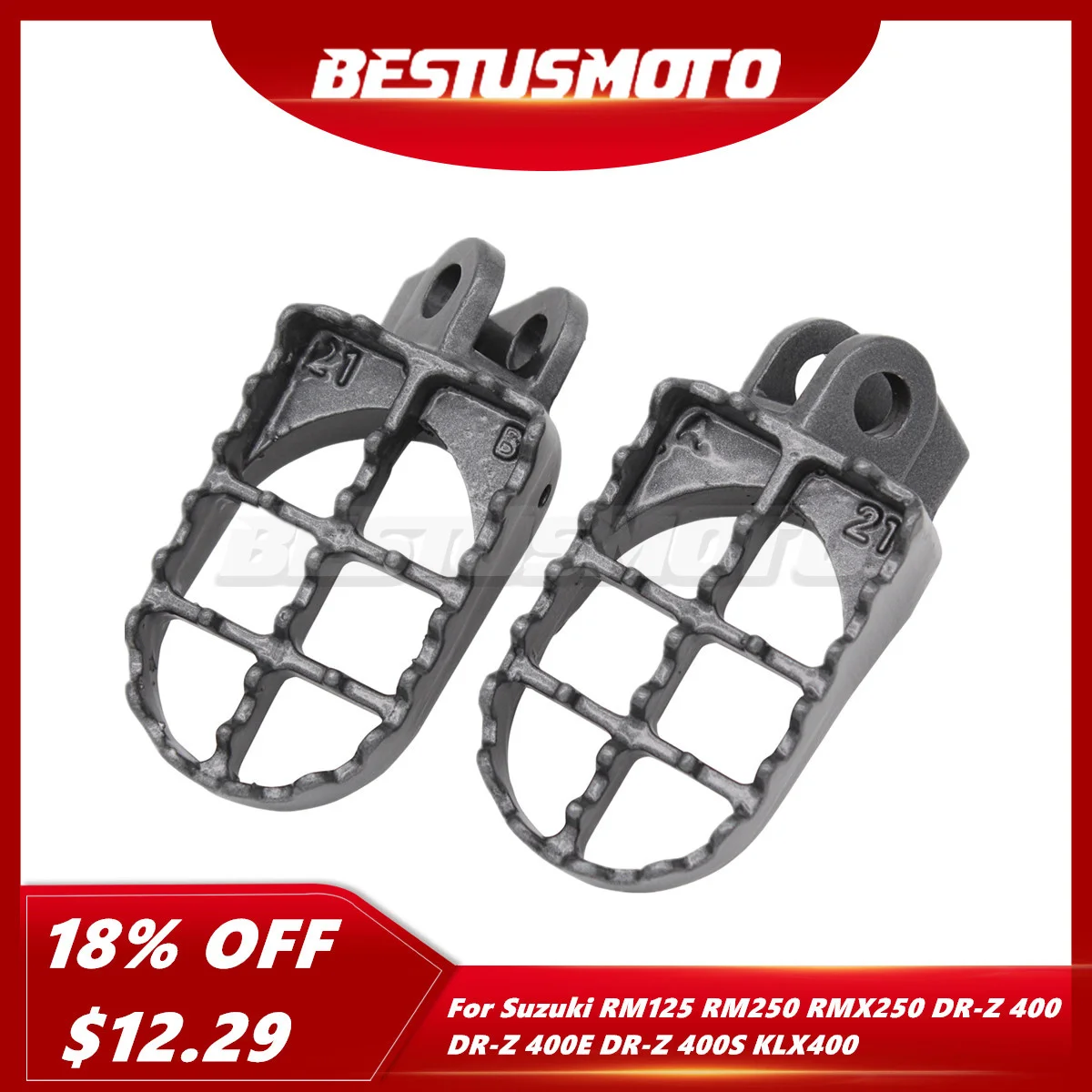 Pedane Motocross Per Kawasaki Klx 400 500 Klx400R Kx500 Suzuki Rm 125 250 Rm125 Rm250 Rmx 250 Rmx250 Drz 400 Dr-Z400 E/S