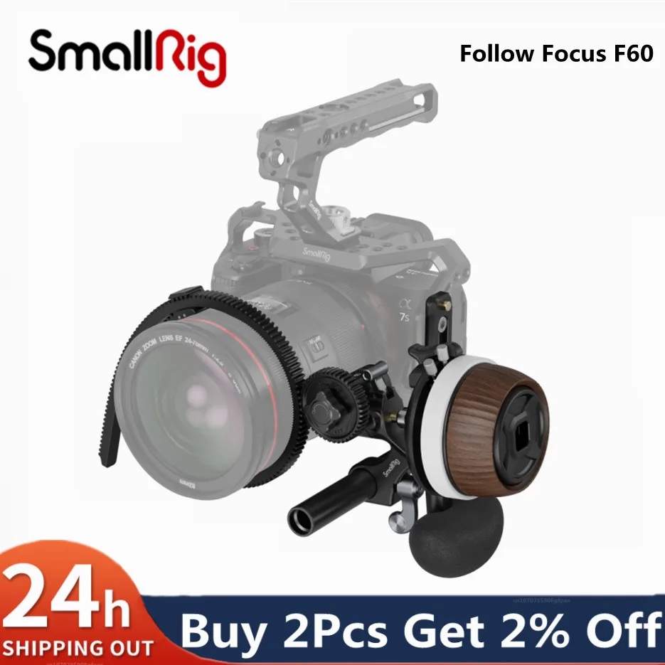 Smallrig Portable Follow Focus F60 Tracking Manuale Zoomer Universale Per Sony Canon Nikon Dji Dslr Camera Gimbal Accessori 3850