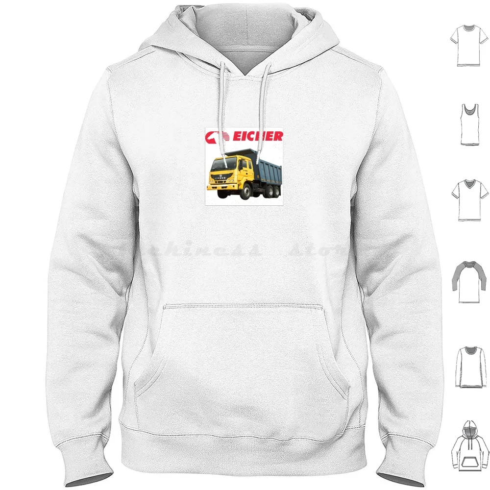 Eicher Truck Felpe Con Cappuccio Manica Lunga Eicher Eicher Motors Eicher Tractor Ve Vehicles Vecv Eicher Polaris Multix Eicher