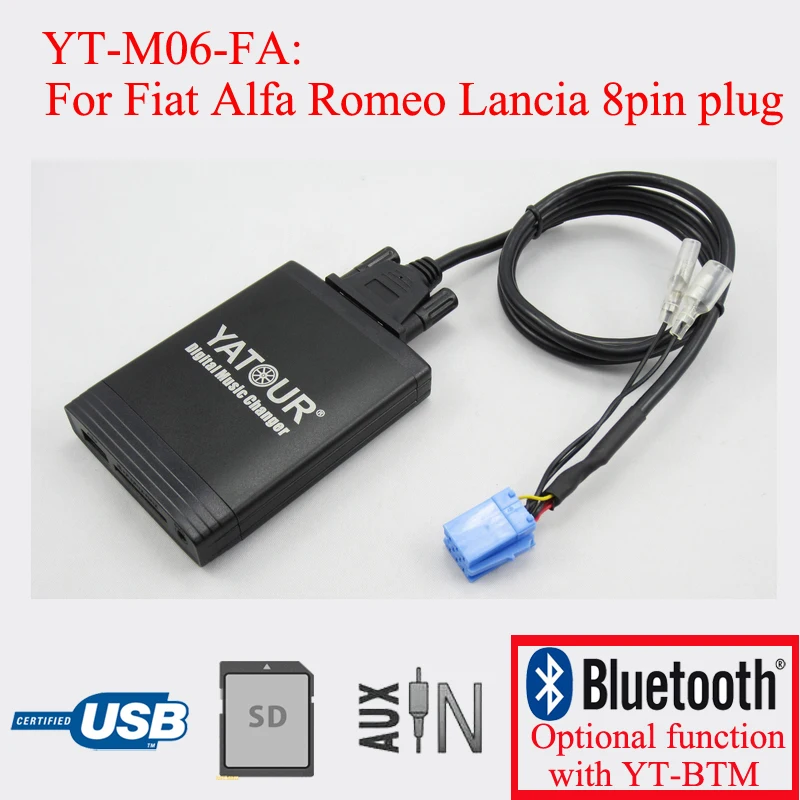 Yatour Digital Music Changer Car Stereo Mp3 Kit Per Fiat Alfa Romeo Lancia