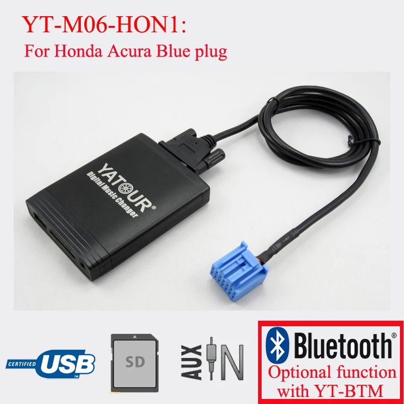 Yatour Digital Music Changer Autoradio Usb Adattatore Per Honda Accord Civic Crv Odyssey Pilot