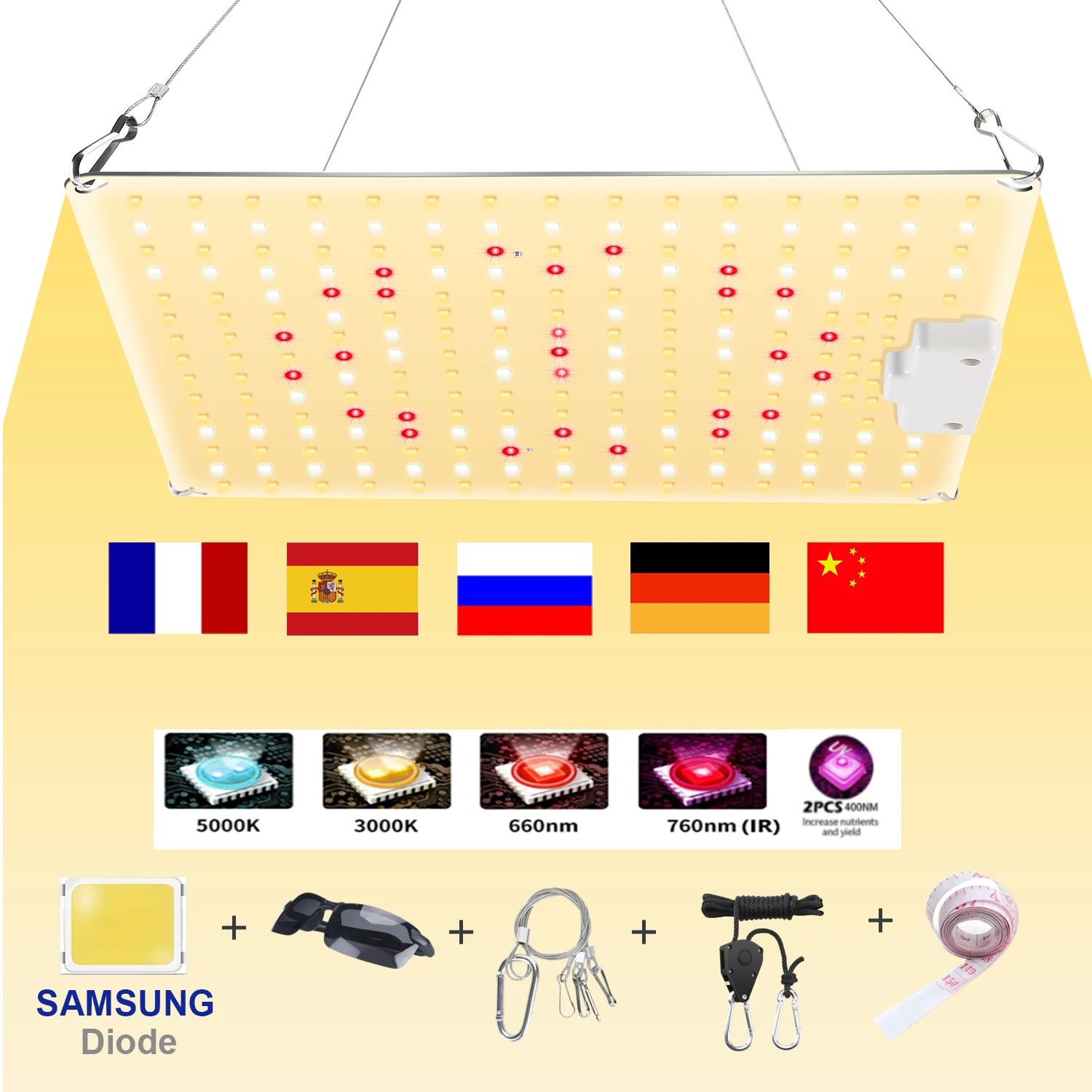 Led Coltiva La Luce Con Samsung 500W 800W 1000W Diodo Luce Di Crescita Delle Piante A Spettro Completo Per Piante Idroponiche In Serra Da Interno