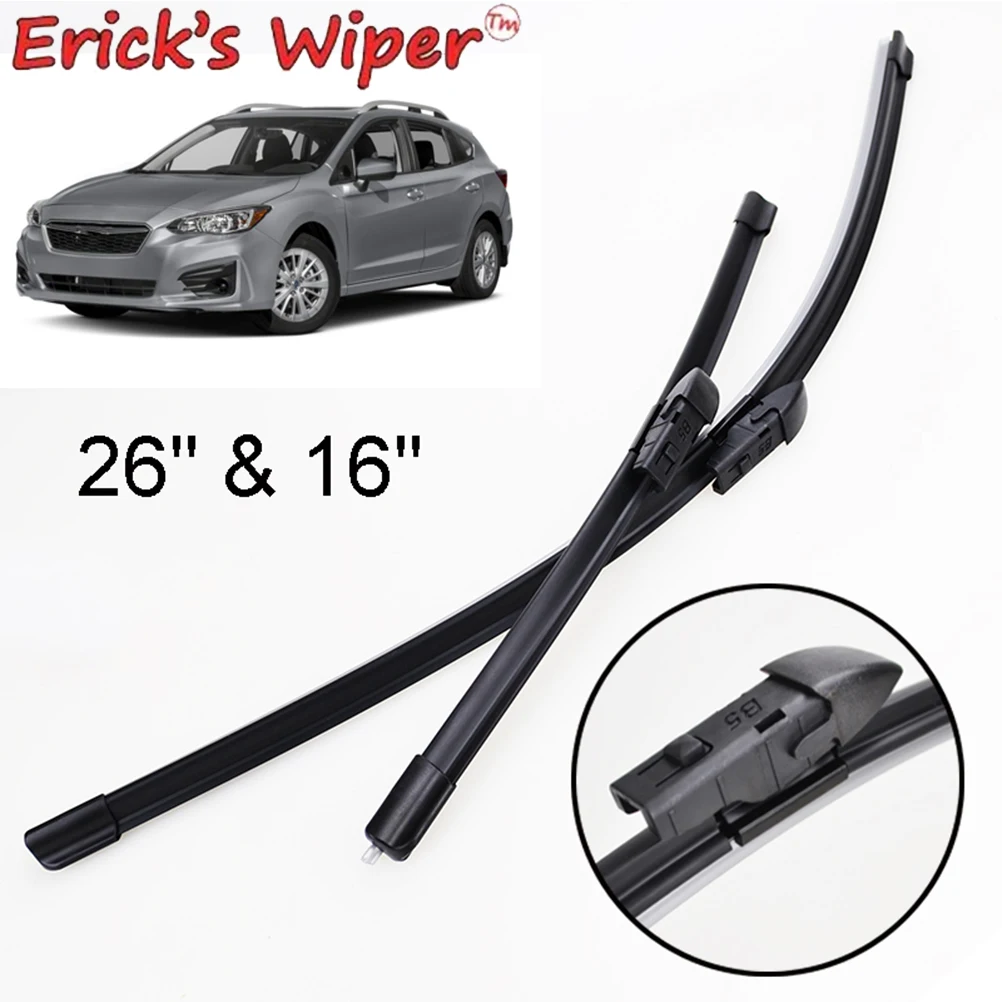 Ener'S Wiper Lhd Spazzole Tergicristallo Anteriori Per Subaru Impreza Xv Gk Gt 2017 - 2021 Parabrezza Parabrezza Spazzole Antipioggia 26 "+ 16"