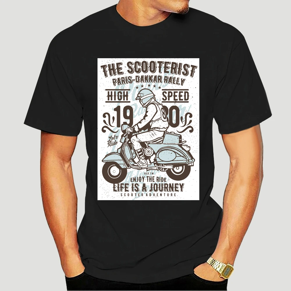 Maglietta T Scooter Mod Mens Ska Vespa Lambretta S M Classic Tee Taglie S-3Xl 3071X