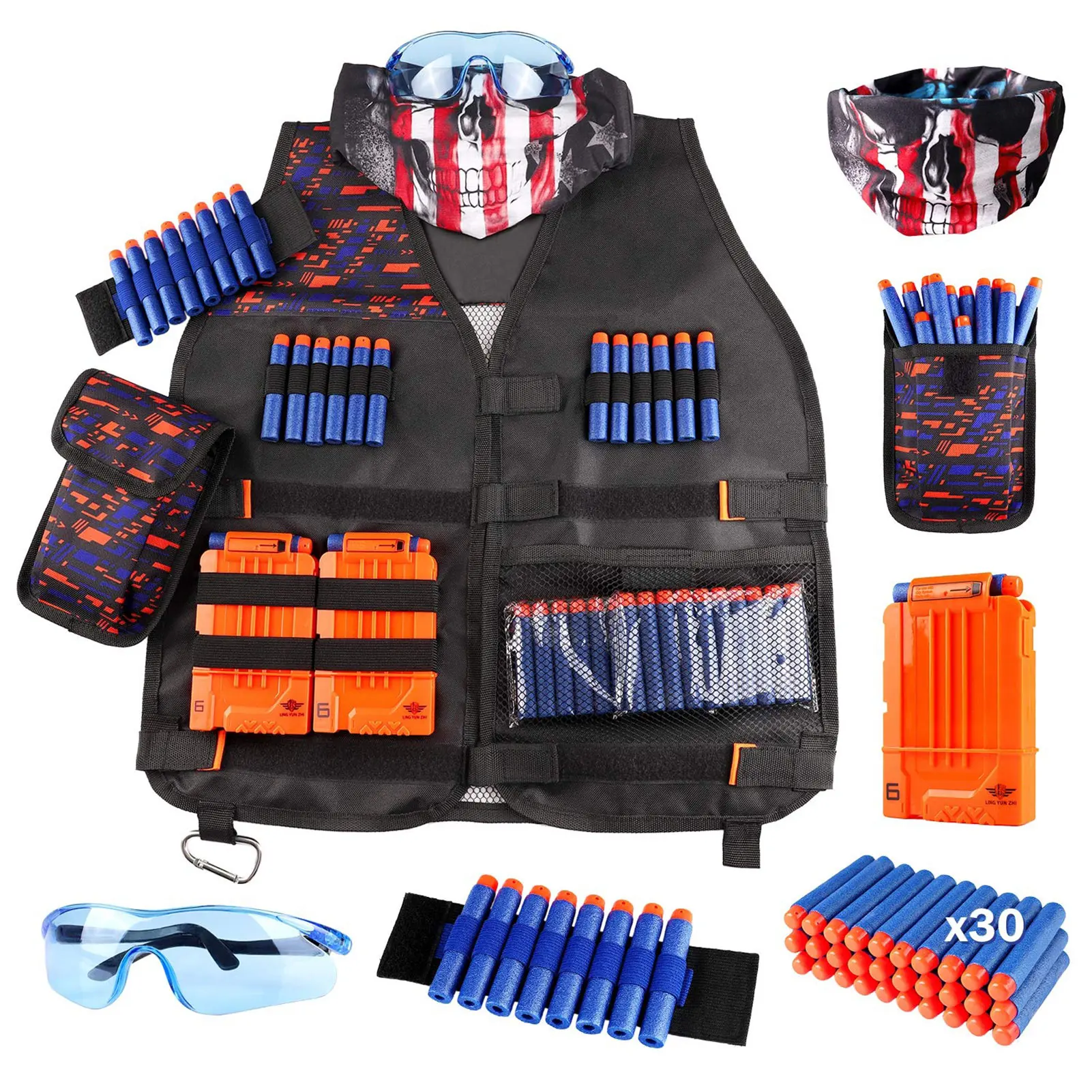 Per Nerf Nstrike Elite Series Game Kids Tactical Vest Suit Kit Set Outdoor Game Kids Tactical Vest Holder Kit 2021 New Fashion