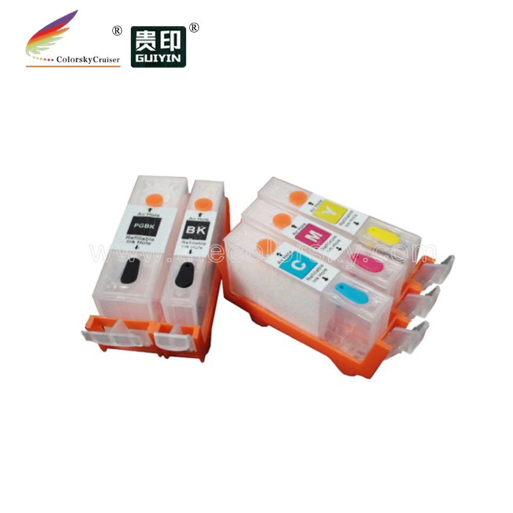 (Rcc550-5) Cartuccia Di Inchiostro Riutilizzabile Per Canon Pixma Ip7250 Mg5450 Mx925 Mg5550 Mg6450 Mg5650 Mg6650 Ix6850 Mx725 Mx925 Pgi-550