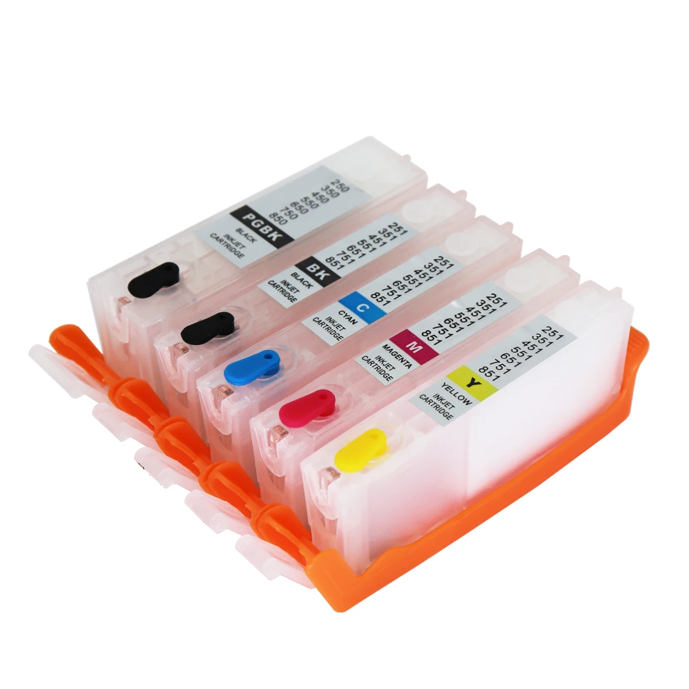 Cartuccia Di Inchiostro Riutilizzabile Con Arc Chip Pgi 550 Cli 551 Per Canon Pixma Ip7250 Mg6350 Mg5450 Mx925 Mx725 Pixma Mg7150 Stampante