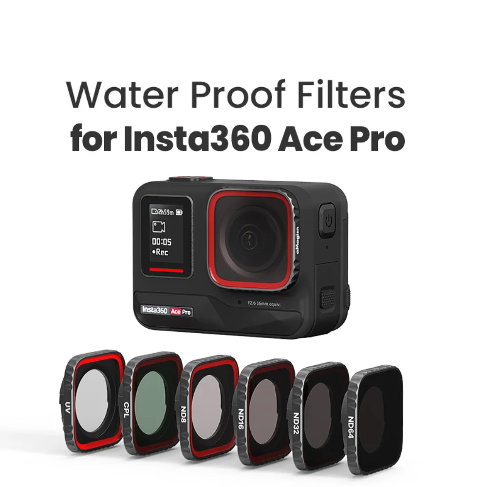 Per Insta360 Ace Pro Filtro Impermeabile Uv /Cpl/ Nd Filter Action Camera Per Filtro Insta360 Ace/Ace Pro