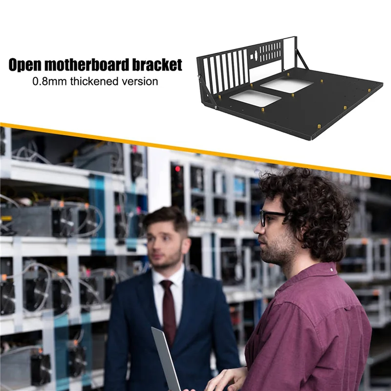 4X Mining Frame Mining Eth Staffa Della Scheda Madre Addensato Bitcoin Mining Rig Case Support Itx/ Mini Atx Per 8 Gpu(Atx)