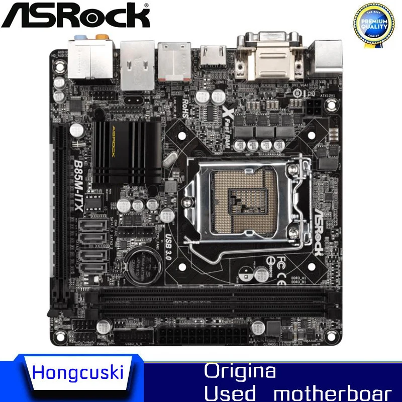 Mini-Itx Itx Htpc Ha Usato La Scheda Madre Originale Della Scanalatura Lga1150 B85 Per Il Bordo Da Tavolino Usb3.0 Sata3 Ddr3 Di B85M-Itx