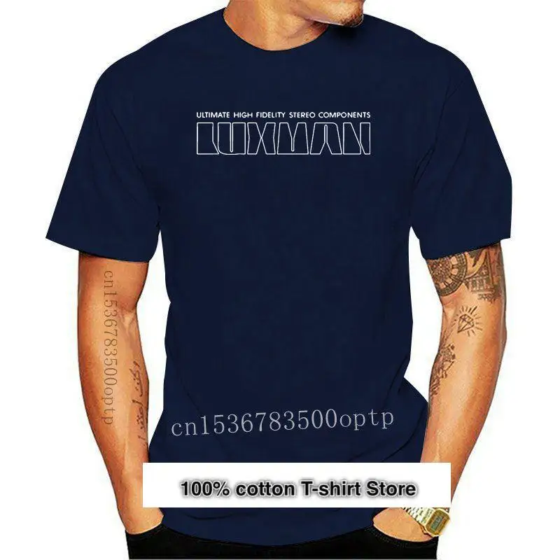 Camiseta De Algodon Para Hombre, Camisa De Moda De Marca, Componentes Estereo Luxman, G200, Ultra Algodon