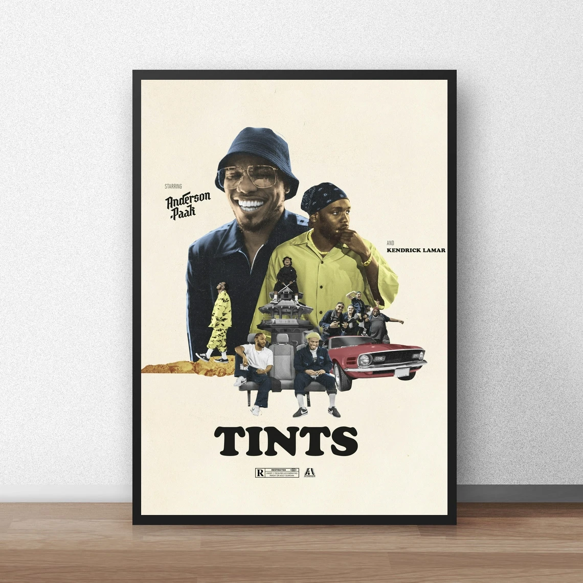 Anderson Paak Kendrick Lamar Tints Album Musicale Poster Canvas Art Print Decorazione Della Casa Pittura Murale (Senza Cornice)