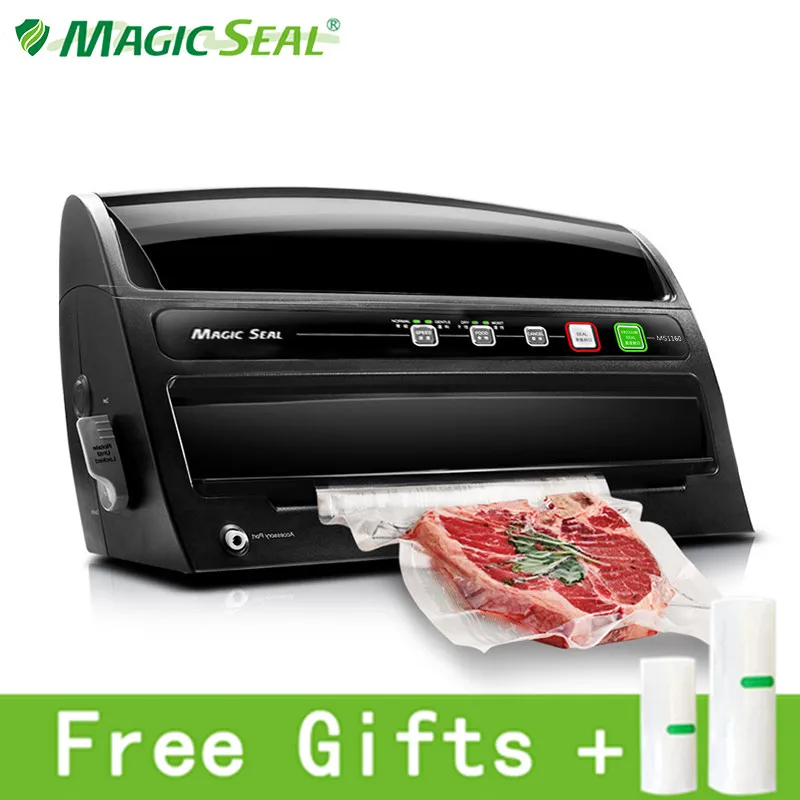 Magic Seal Ms1160 Home Vacuum Food Sealer Food Saver Vacuum Sealer Machine Confezionatrice Sottovuoto Professionale Per Alimenti Bagnati