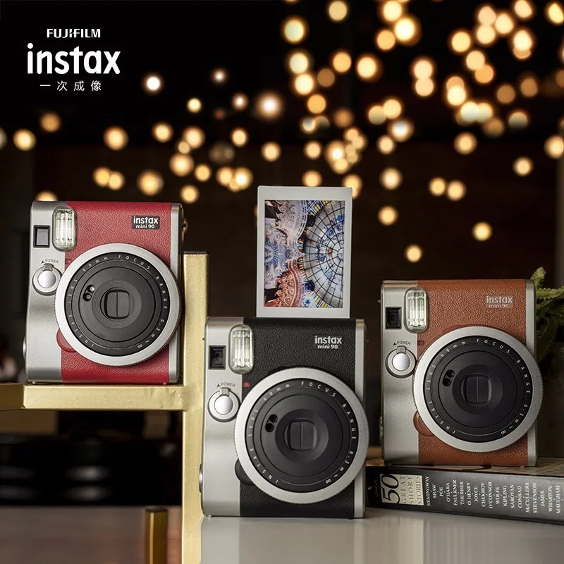 Fujifilm Instax Mini 90 Telecamere Istantanee Portatili Per Regalo Di Compleanno Con Fujifilm Instax Mini Film (Film Pack Opzionale)