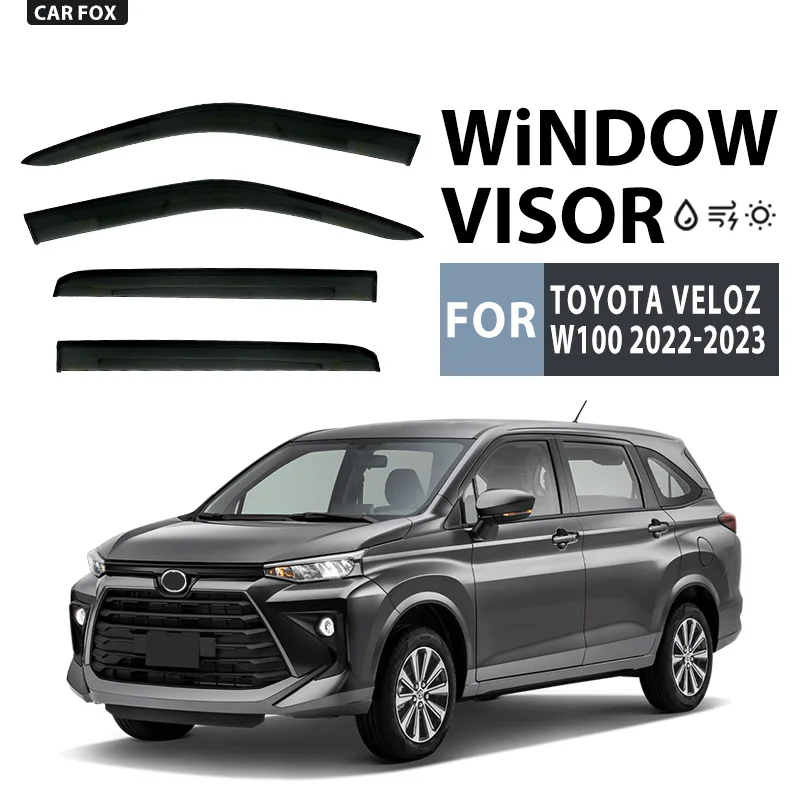 Per Toyota Veloz W100 2022-2023 Visiera Finestra Vent Shades Protezione Deflettore Pioggia Sole 4 Pz/Se Per Venucia Per Toyota Veloz W100 2022