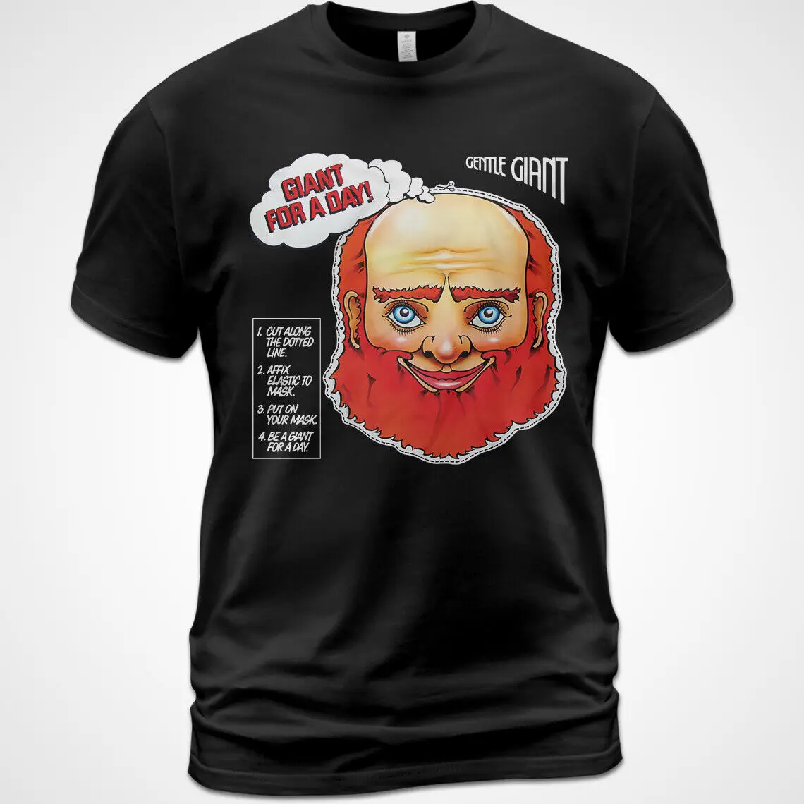 T-Shirt In Cotone Gentle Giant Giant For A Day Album Tee Gary Green Pk Minnear