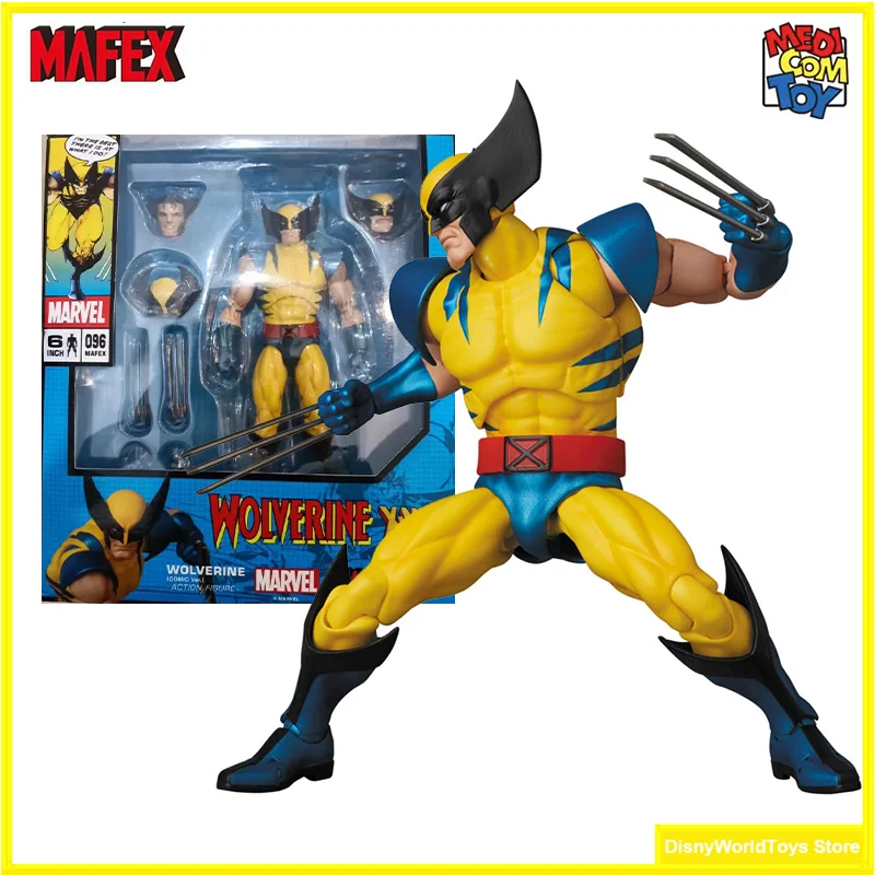 100% Originale Mafex No.096 Mafex Wolverine Comic Ver. X-Men In Stock Collezione Anime Action Figures Model Toys