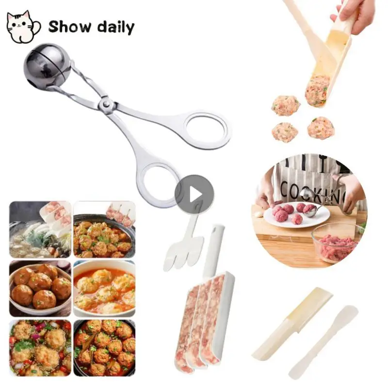 Meatball Apparatus Maker Clip Fish Ball Rice Ball Making Mold Form Tools Accessori Da Cucina Utensile Per Polpette Di Carne In Acciaio Inossidabile