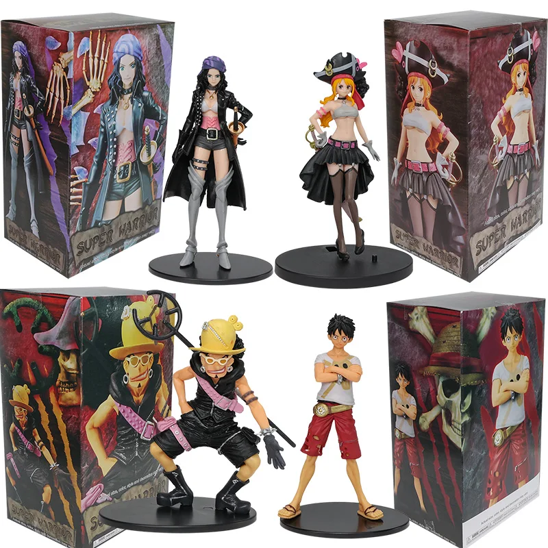 2023 New Anime One Piece Figure Red Dxf Usopp Nami Nico Robin Monkey;
