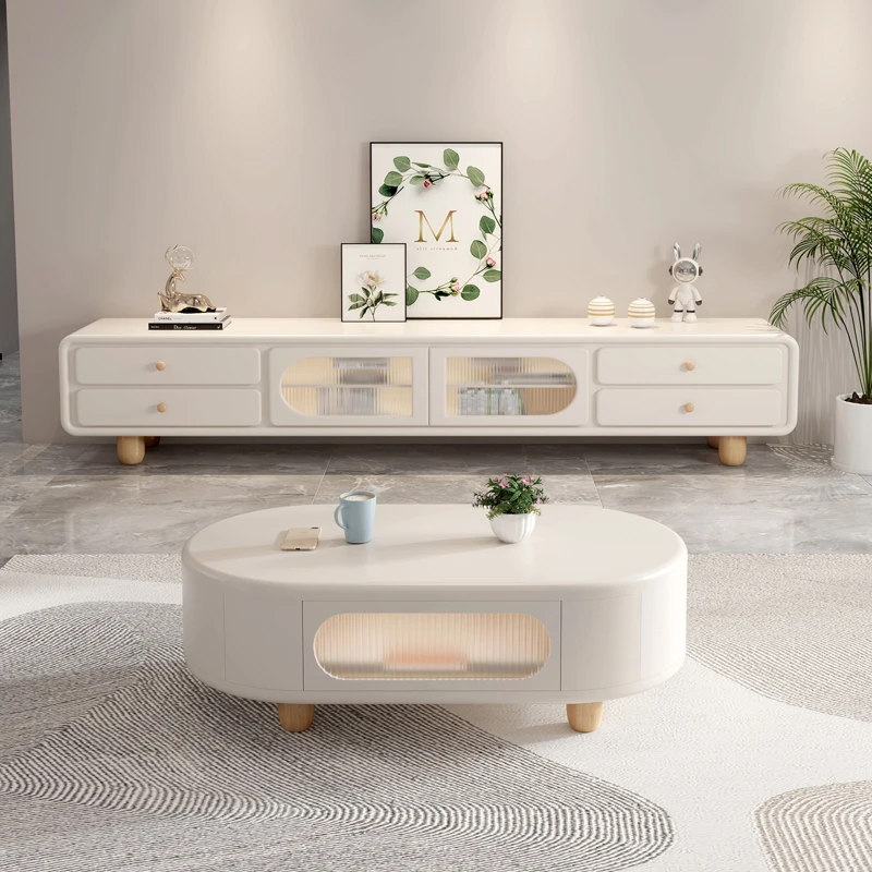 Piedistallo Porta Tv Moderno Nordic Italian Simple Console Shelf Luxury Solid Wood Retro Tv Unit Soggiorno Arredamiento Furniture